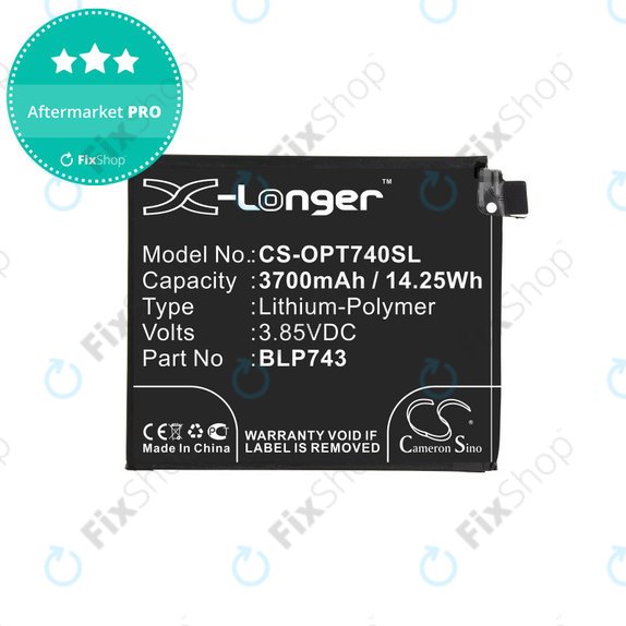 OnePlus 7T - Baterie BLP743 3700mAh HQ