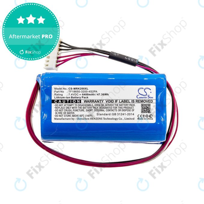 Baterie pentru Marshall Kilburn II, II V2, 6400mAh, Li-Ion, 7.4V, TF18650-3200-4S2PA, HQ