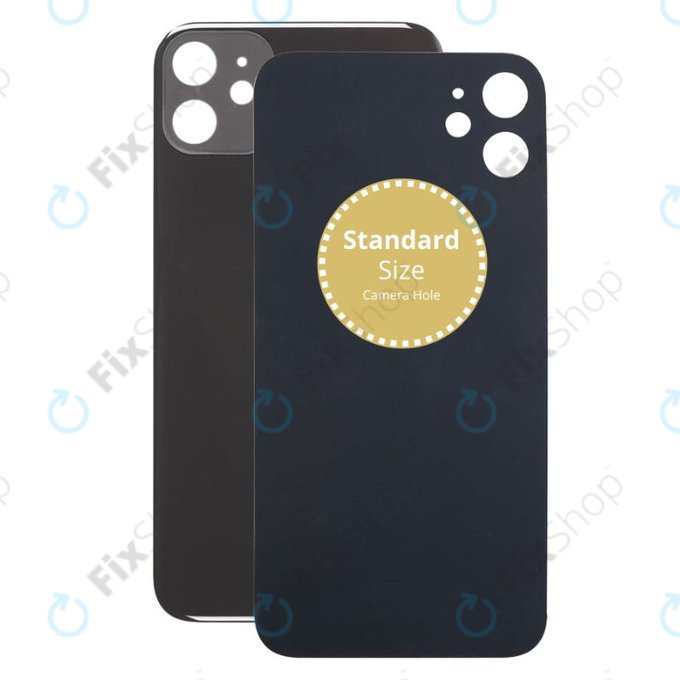 Apple iPhone 11 - Sticlă Carcasă Spate (Black)