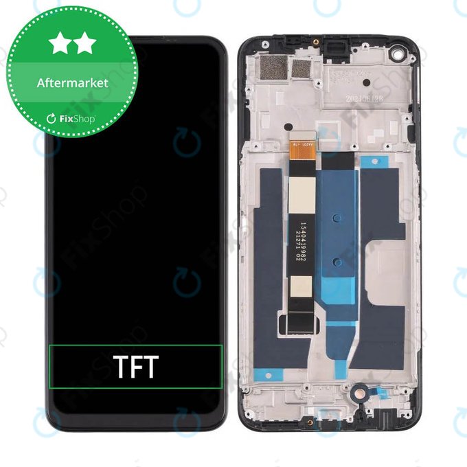 Realme 8 5G RMX3241 - Ecran LCD + Sticlă Tactilă + Ramă (Supersonic Black) TFT