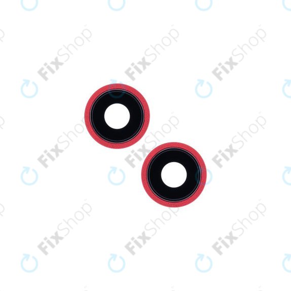 Apple iPhone 13, 13 Mini - Sticlă Cameră Spate cu Ramă (Red)