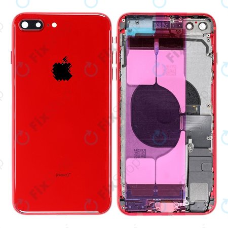 Apple iPhone 8 Plus - Carcasă Spate cu Piese Mici (Red)