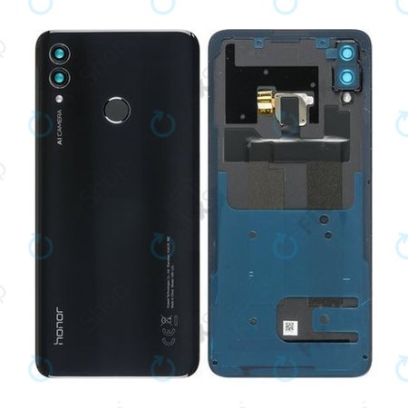 Huawei Honor 10 Lite - Carcasă Baterie + Senzor de Amprentă (Midnight Black) - 02352HAE Genuine Service Pack