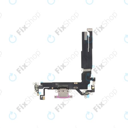Apple iPhone 16 - Conector de Încărcare + Cablu Flex (Pink)