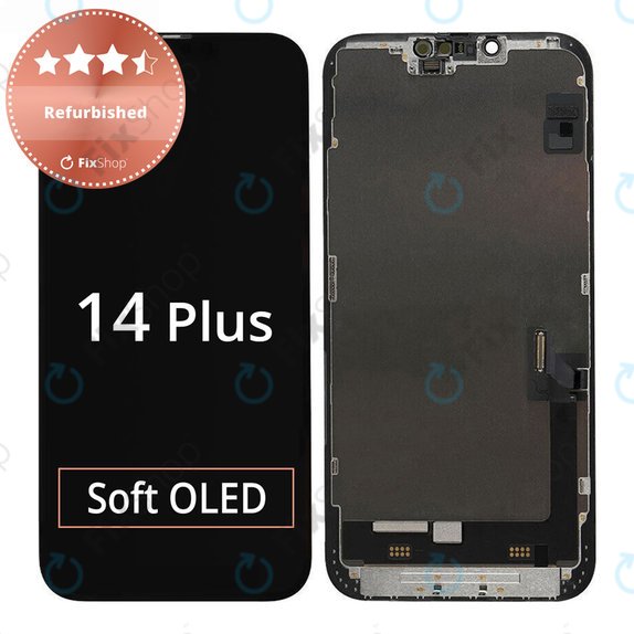 Ecran pentru iPhone 14 Plus, Sticlă tactilă cu ramă, Refurbished
