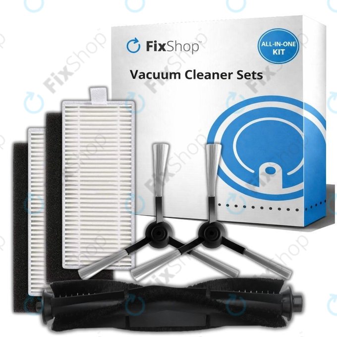 Set de piese de schimb pentru Xiaomi Viomi S9, Proscenic M7 Pro, M7 Max, M8 Pro (1x Perie principală, 2x Filter, 2x Perie laterală)