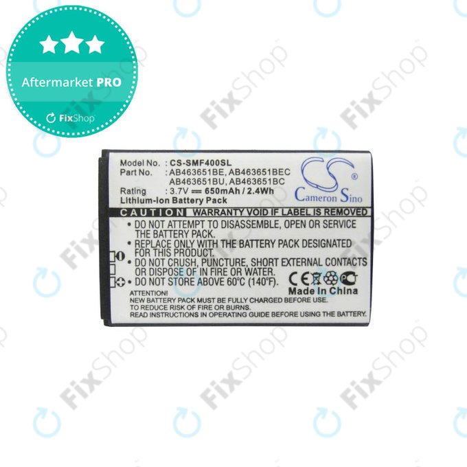Samsung C, F, I, J, L, M, P, Rex, S-series - Baterie AB463651BE, AB463651BEC, AB463651BC, AB463651BU 650mAh HQ