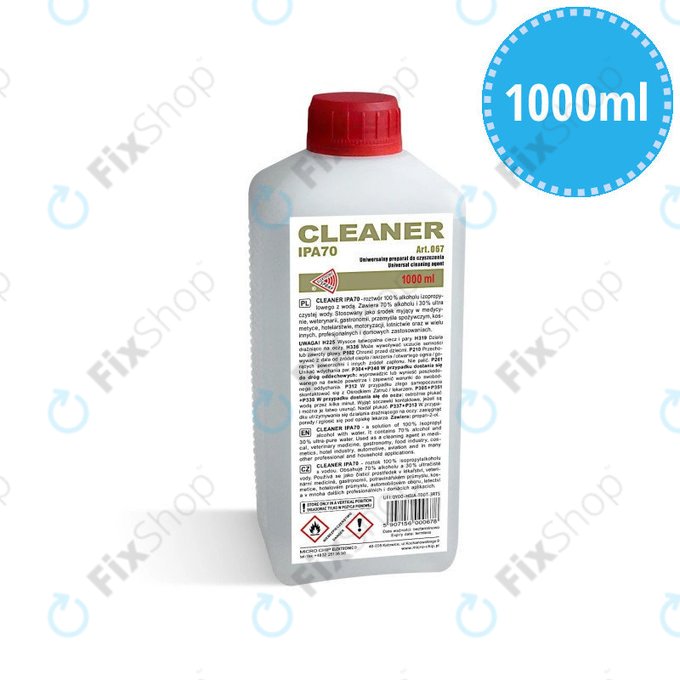 Izopropanol 70%, 1000 ml, Cleanser IPA