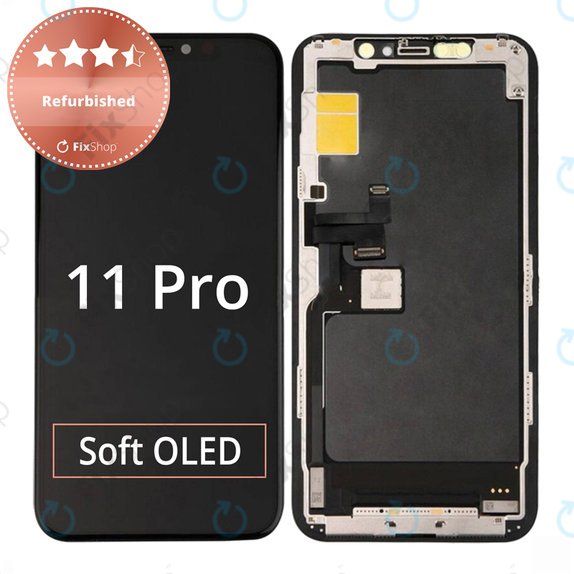Ecran pentru iPhone 11 Pro, Sticlă tactilă cu ramă, Refurbished