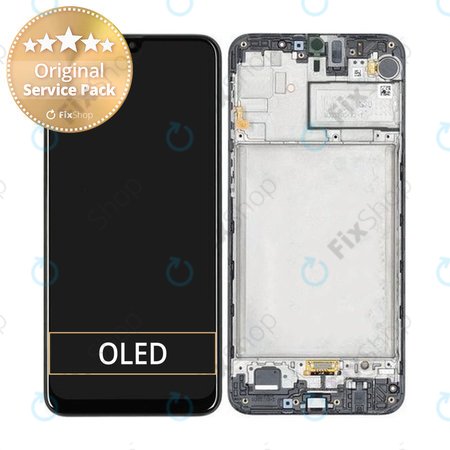 Samsung Galaxy M30s M307F - Ecran LCD + Sticlă Tactilă + Ramă (Opal Black) - GH82-21266A, GH82-21265A Genuine Service Pack