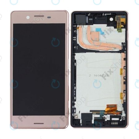 Sony Xperia X Performance F8131, F8132 - Ecran LCD + Sticlă Tactilă + Ramă (Roz) - 1302-3696