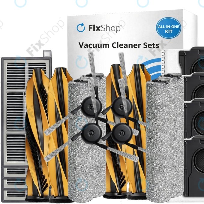 Set de piese de schimb pentru Mova Z60 Ultra Roller (2 perechi de perii principale, 4x Filter, 4x Perie laterală, 4x Mop, 4x Sac de praf)