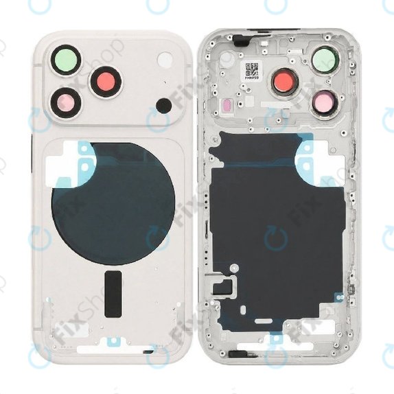 Carcasă spate pentru iPhone 17 Pro Max, Silver
