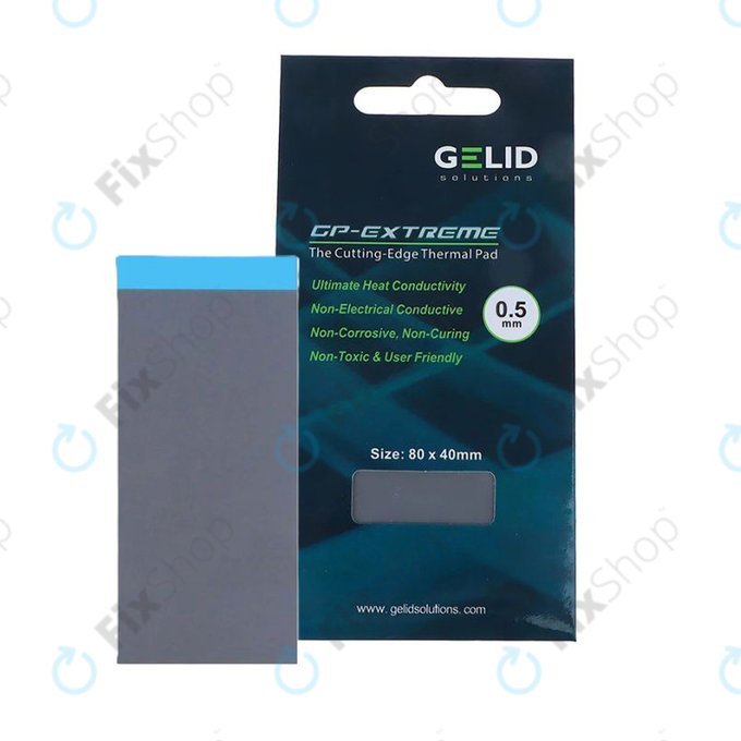 Pad termic GELID GP-Extreme, 12 W/mK, 80 × 40 × 0.5mm