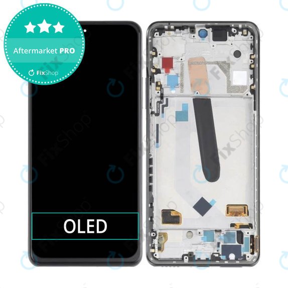 Xiaomi Poco F3 - Ecran LCD + Sticlă Tactilă + Ramă (Night Black) OLED