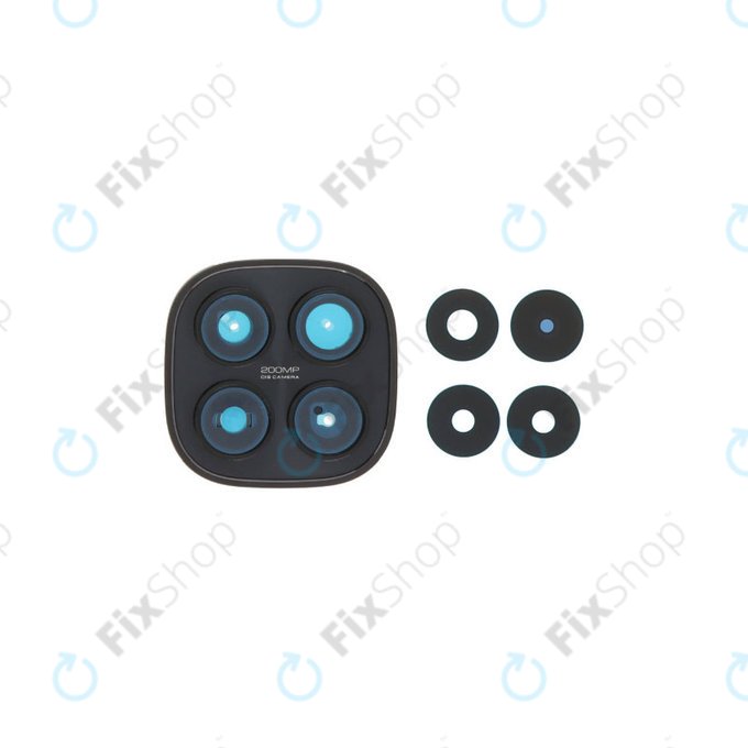 Sticlă cameră spate cu ramă pentru Xiaomi Redmi Note 15 Pro 5G, Black