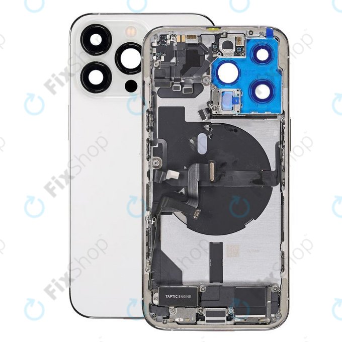 Apple iPhone 13 Pro - Carcasă Spate cu Piese Mici (Silver)