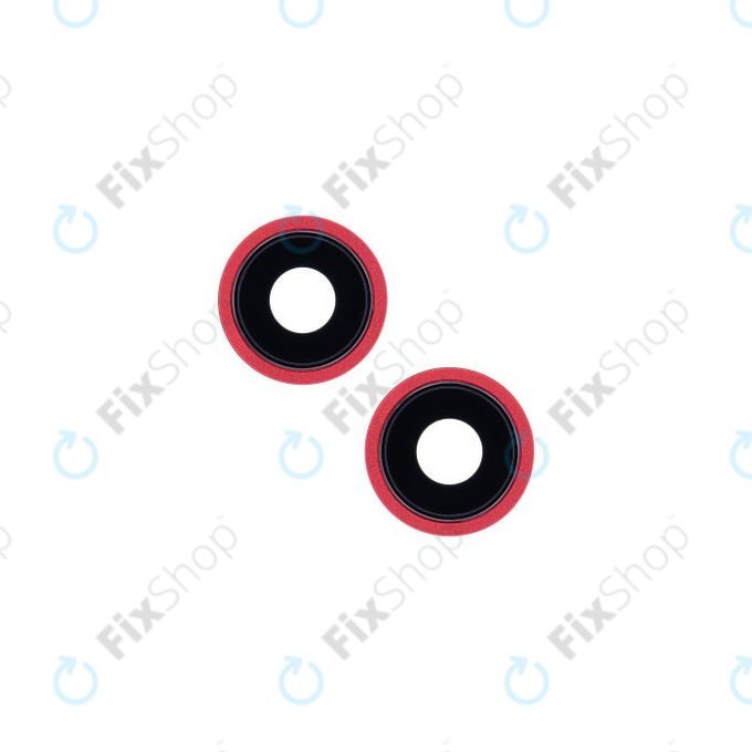 Apple iPhone 13, 13 Mini - Sticlă Cameră Spate cu Ramă (Red)