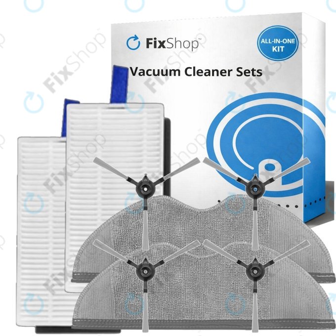 Set de piese de schimb pentru Xiaomi Robot Vacuum E5 (2x Filter, 4x Perie laterală, 2x Mop)