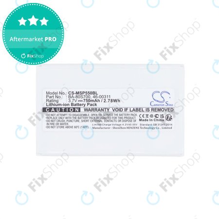 Baterie pentru Cipherlab 8300-L, Metrologic MK5502, 750mAh, Li-Ion, 3.7V, BA-80S700, HQ