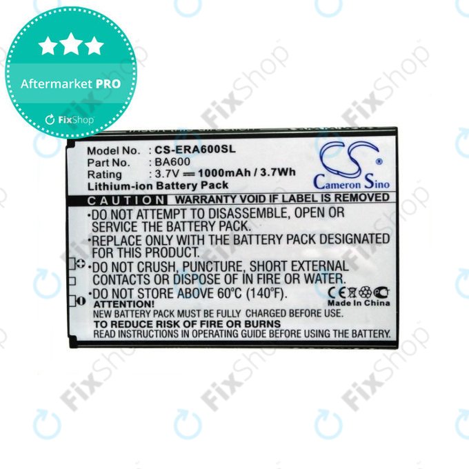 Baterie pentru Sony Ericsson Kumquat, ST25, ST25i, Xperia U, 1000mAh, Li-Ion, 3.7V, BA600, HQ