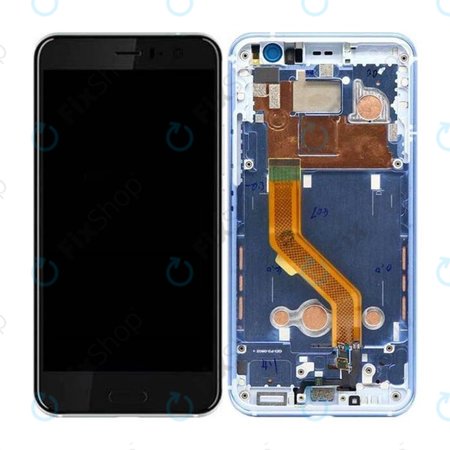 HTC U11 - Ecran LCD + Sticlă Tactilă + Ramă (Argintiu) - 80H02105-07