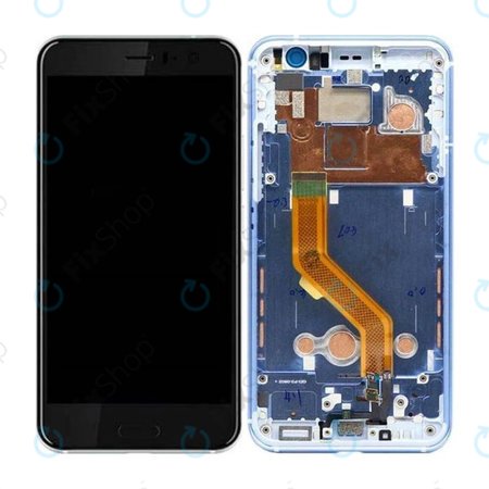 HTC U11 - Ecran LCD + Sticlă Tactilă + Ramă (Argintiu) - 80H02105-07