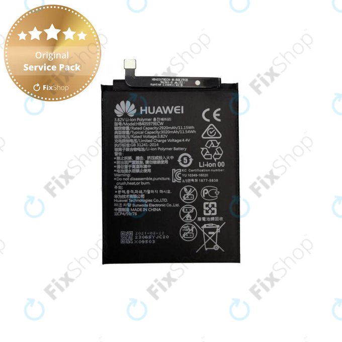 Huawei Nova CAN-L11, Y5 (2017), P9 Lite Mini, Y5 (2019), Y6 (2017) MYA-L03, Y6 (2019) - Baterie HB405979ECW 3020mAh - 24022116, 24022610, 24022965, 24022837 Genuine Service Pack
