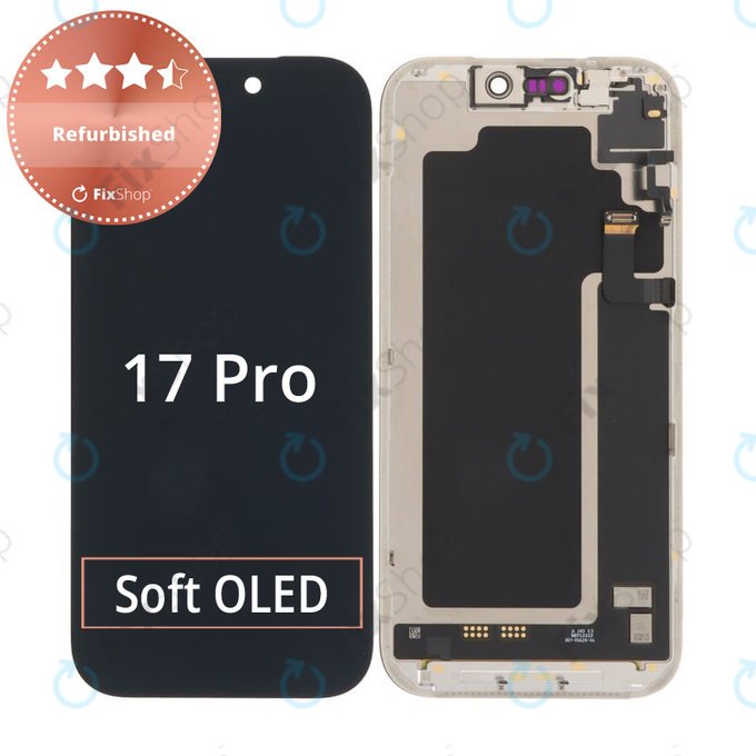 Apple iPhone 17 Pro - Ecran LCD + Sticlă Tactilă + Ramă Refurbished