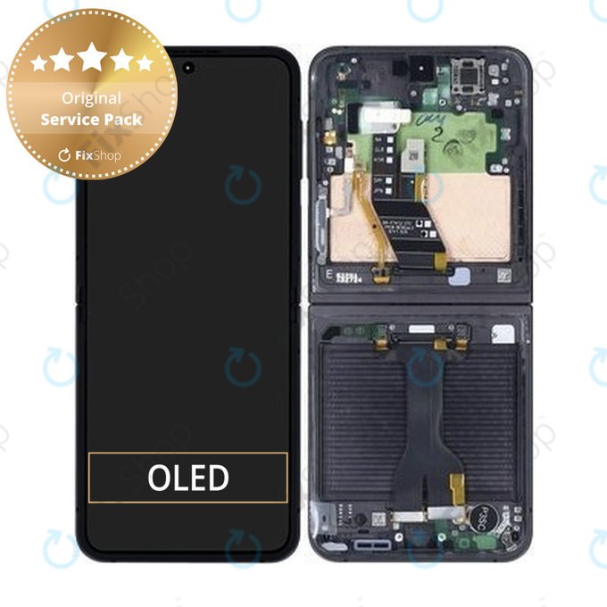 Samsung Galaxy Z Flip 6 F741B - Ecran LCD + Sticlă Tactilă + Ramă (Crafted Black) - GH82-35014E Genuine Service Pack