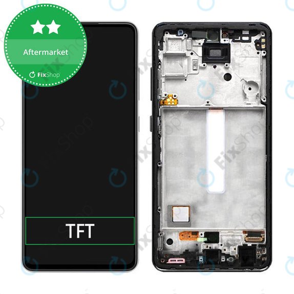 Samsung Galaxy A52 5G A526B, A52s 5G A528B - Ecran LCD + Sticlă Tactilă + Ramă (Awesome Black) TFT