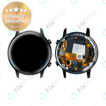 Huawei Honor Watch Magic 2 42 mm - Ecran LCD + Sticlă tactilă + Ramă (Charcoal Black) - 02353LBK Genuine Service Pack