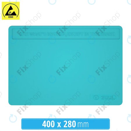 2UUL - Pad ESD antistatic din silicon rezistent la căldură - 40 x 28cm (albastru)