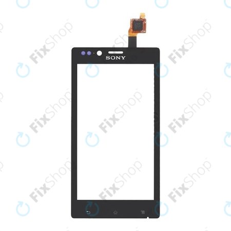 Sony Xperia J ST26i - Sticlă Tactilă (Black)