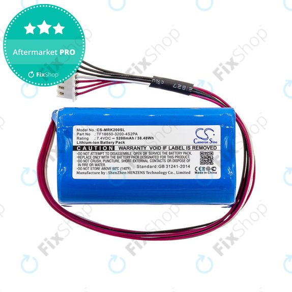 Baterie pentru Marshall Kilburn II, 5200mAh, Li-Ion, 7.4V, TF18650-3200-4S2PA, HQ