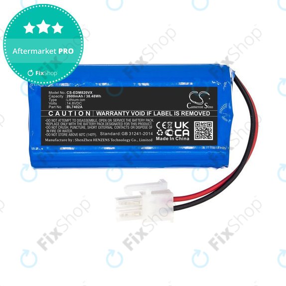Baterie pentru Ecovacs Deebot M82, Tesla RoboStar T50, T60, T80 Pro, 2600mAh, Li-Ion, 14.8V, BL7402A, HQ