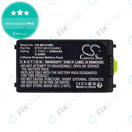 Baterie pentru Symbol, Zebra MC3100, MC3190, 2500mAh, Li-Pol, 3.7V, BTRY-MC31KAB02, HQ