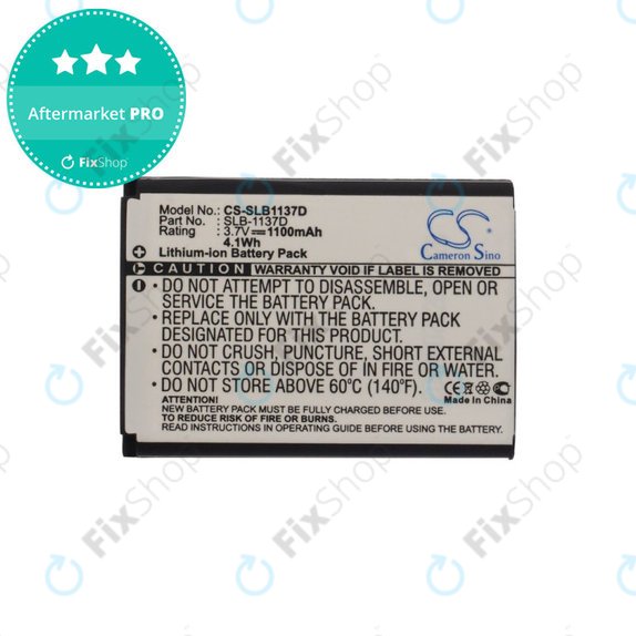 Baterie pentru Samsung NV100HD, 1100mAh, Li-Ion, 3.7V, SLB-1137D, HQ