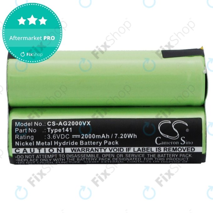 AEG Electrolux Junior 2.0 - Baterie Type141 Ni-MH 3.6V 2000mAh HQ