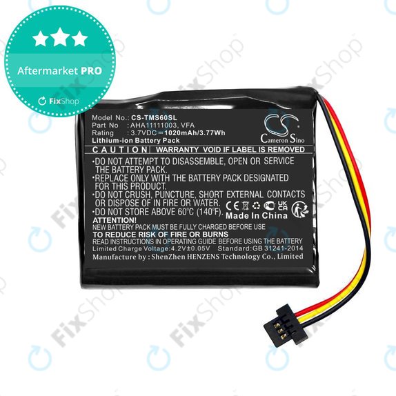 Baterie pentru TomTom Start 60, 1020mAh, Li-Ion, 3.7V, VFA, HQ