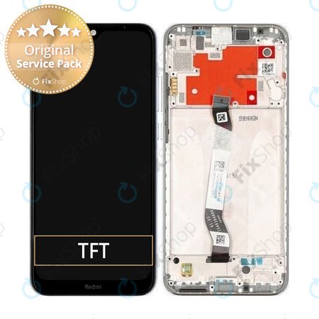 Xiaomi Redmi Note 8T - Ecran LCD + Sticlă Tactilă + Ramă (Moonlight White) - 5600020C3X00 Genuine Service Pack