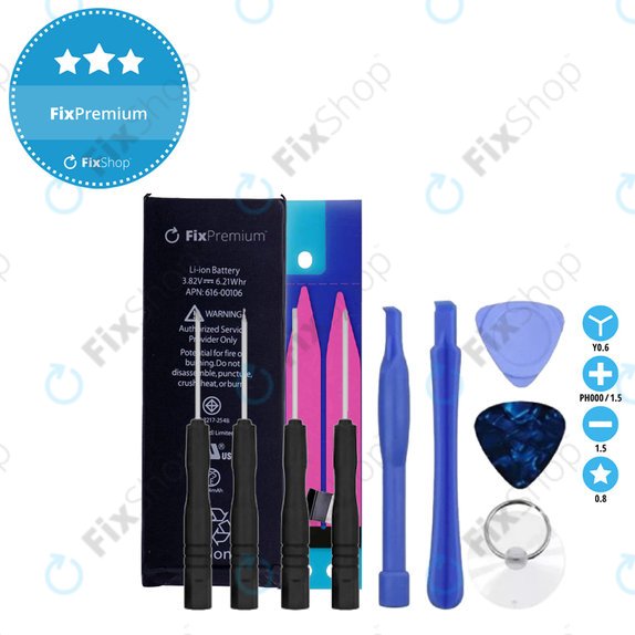 Baterie pentru iPhone SE, 1624mAh, Adeziv (Adhesive), Unelte, FixPremium