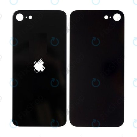 Apple iPhone SE (2nd Gen 2020) - Sticlă Carcasă Spate (Black)