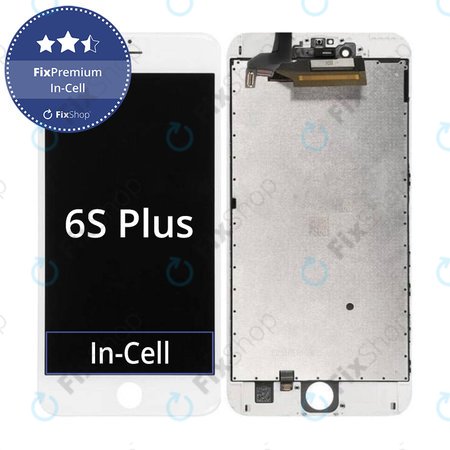 Apple iPhone 6S Plus - Ecran LCD + Sticlă Tactilă + Ramă (White) In-Cell FixPremium