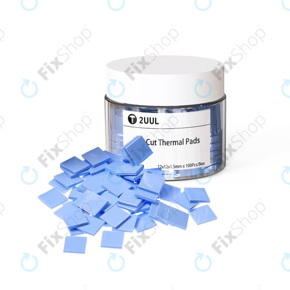2UUL - Set de tampoane de protecție din silicon - 12 x 12 x 1.5mm (100buc)