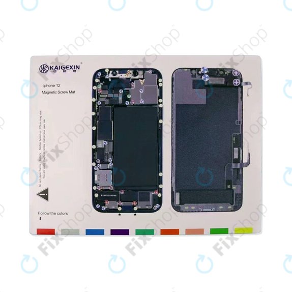 Organizator magnetic de șuruburi cu diagramă (iPhone 12)