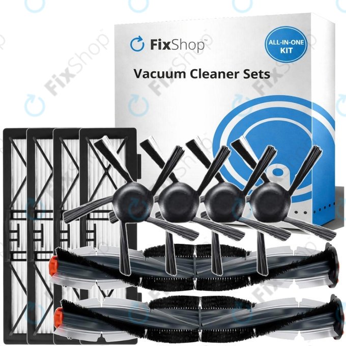 Set de piese de schimb pentru Neato Botvac D3, D4, D5, D6, D7 (2x Perie principală, 4x Filter, 4x Perie laterală)