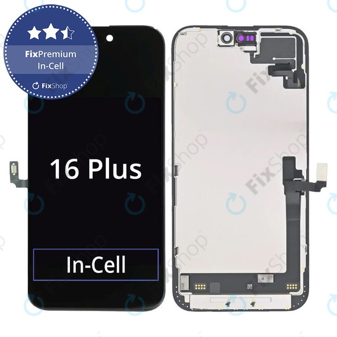 Apple iPhone 16 Plus - Ecran LCD + Sticlă Tactilă + Ramă In-Cell FixPremium