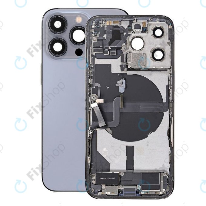 Apple iPhone 13 Pro - Carcasă Spate cu Piese Mici (Blue)