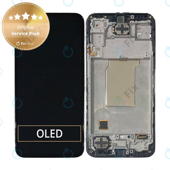 Samsung Galaxy M35 M356B - Ecran LCD + Sticlă Tactilă + Ramă (Black) - GH82-35001A Genuine Service Pack